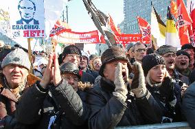 Anti-Putin rally in Moscow