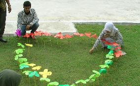 Disaster memorial in Indonesia