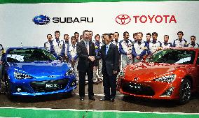 New sports car co-developed by Fuji Heavy, Toyota