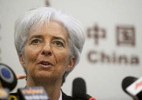 IMF chief Lagarde in Beijing