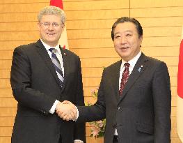 Japanese, Canadian prime ministers