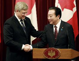 Japanese, Canadian prime ministers