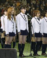 AKB48 members sing Japan anthem