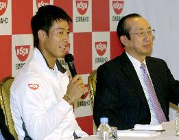Nishikori signs sponsorship with Nissin Food