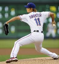 Darvish makes major league debut