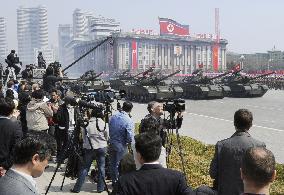 Foreign journalists in Pyongyang