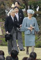Imperial couple in garden party
