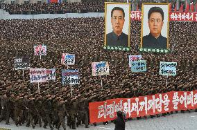 N. Korea rally denounces S. Korea