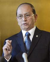 Myanmar president in Japan