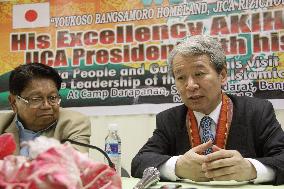Japan aid agency head in Mindanao