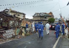 Tornado hits Ibaraki, Tochigi