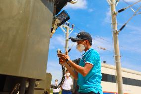 LAOS-VIENTIANE-CHINA-RAILWAY-TRAIN DRIVERS