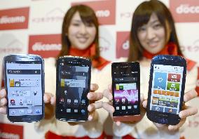 NTT Docomo's new smartphones