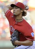 Darvish beats A's for 6th win