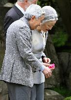 Emperor, empress visit Japanese garden in London