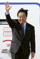 Noda leaves for U.S. to attend G-8 summit
