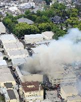 Fire burns down Toei film studio in Kyoto