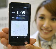 Smartphone capable of measuring radiation
