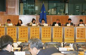 Kin of N. Korean abduction victim testifies at EU rights panel