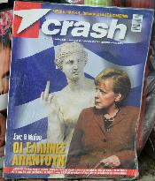 Merkel on cover of Greek political magazine