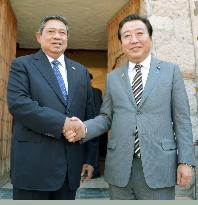 Noda, Yudhoyono meet in Mexico