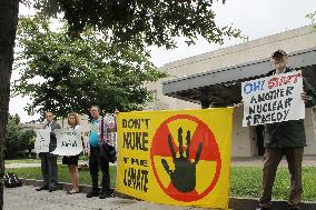 U.S. protest against reactor restart in Japan