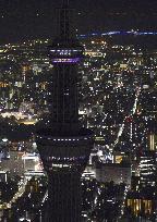 Tokyo Skytree lights turned off