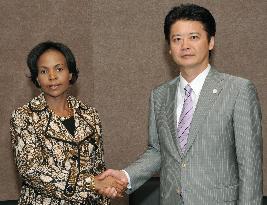 Japanese, South African foreign ministers in Brazil