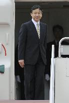 Crown prince departs on visit to Southeast Asia