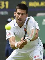 Djokovic advances to 2nd round at Wimbledon
