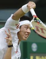 Nishikori advances to 2nd round of Wimbledon