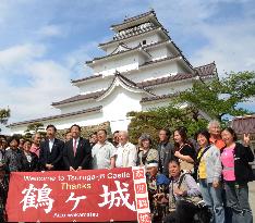 Chinese tourists in Fukushima