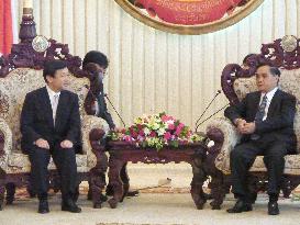 Japan's crown prince meets Laotian premier