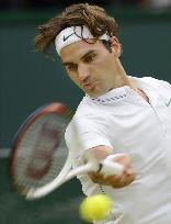 Federer wins men's singles at Wimbledon