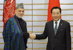 Noda, Karzai hold talks