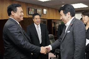 Myanmar commerce minister in Tokyo