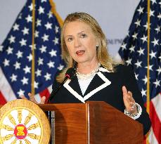 Clinton after ASEAN meeting