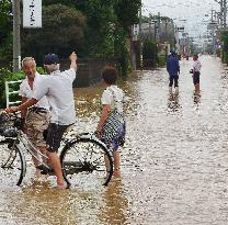 Downpour in Kyushu