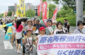 Antinuclear parade in Hiroshima