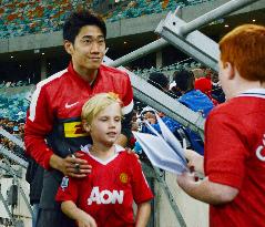 Kagawa in South Africa with Manchester United