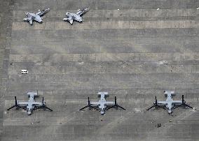 U.S. Osprey aircraft arrive in Japan base