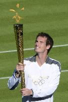 Murray at torch relay