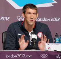 U.S. swimming king Phelps before opening of London Olympics