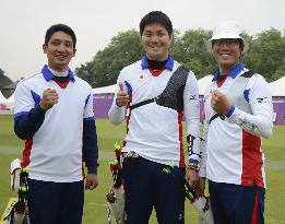Japanese men's archery team places 5th