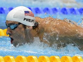 Phelps 8th in 400-meter individual medley prelim