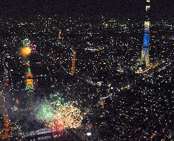 Fireworks in Tokyo