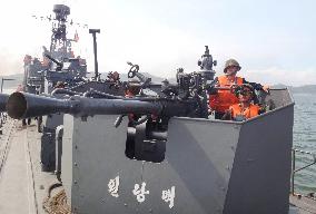 N. Korean military drill