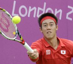 Nishikori moves into Olympic 2nd round