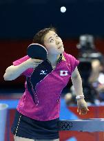 Fukuhara reaches Olympic 4th round in table tennis