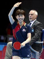 Ishikawa advances to table tennis singles q'finals